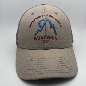 Patagonia “conquerors Of The Useless” Trucker Cap Hat SnapBack Mesh Adjustable
